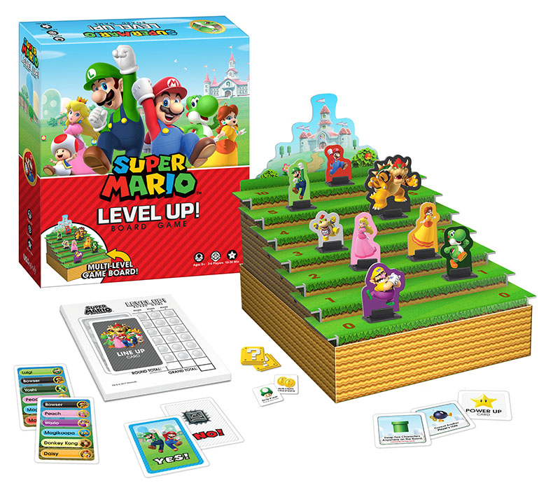 super mario level up társasjáték