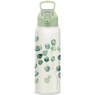 Ars Una: 3D Botanic Leaf sticlă metalică cu pereți dubli, 700 ml