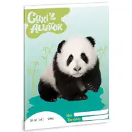 Ars Una: Animale drăguțe - Caiet simplu cu panda A/5