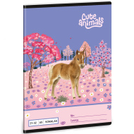 Ars Una: Animale drăguțe - Cal, caiet cu liniatură A/5 21-32
