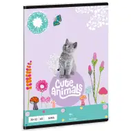 Ars Una: Cute Animals - Caiet simplu cu pisicuță Kitten A/5