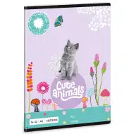 Ars Una: Cute Animals - Kitten caiet liniat pentru clasa 1 A/5