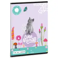 Ars Una: Cute Animals - Kitten caiet liniat pentru clasa a 2-a A/5