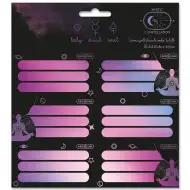 Ars Una: Etichete pentru caiete Mystic Constellation, pachet de 3x6 bucăți