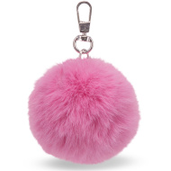 Ars Una: Geantă cu pompon roz, 7 cm