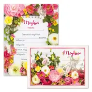 Ars Una: Invitație de petrecere cu flori, cu plic, set de 10 bucăți