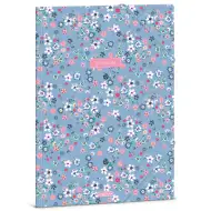 Ars Una: Pearl Blossom Blue mapă cu flori și elastic A/4