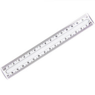 Ars Una: Riglă transparentă 17 cm
