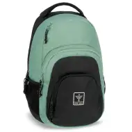 Ars Una: Rucsac școlar Celtic verde mentă-negru AU-2, 32x46x22cm