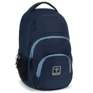 Ars Una: Rucsac școlar Navy albastru închis AU-2, 32x46x22cm