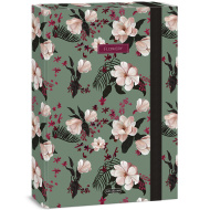Ars Una: cutie pentru caiete A4 verde floral