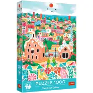 Arta culorilor, puzzle premium de 1000 de piese Barcelona - Trefl