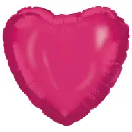 Balon din folie în formă de inimă – fucsia 46cm
