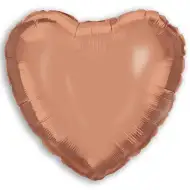 Balon folie în formă de inimă – rose gold 46 cm