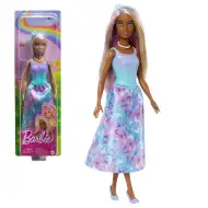 Barbie Dreamtopia: Păpușă prințesă în rochie albastră-violet cu fluturi - Mattel