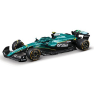 Bburago: Aston Martin AMR25 Alonso mașină de Formula 1 model auto din metal 1/43 (Fernando Alonso #14)