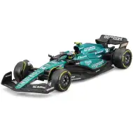 Bburago: Model auto metalic Aston Martin AMR23 F1 la scară 1/43 (Fernando Alonso #14, versiune cu cască)