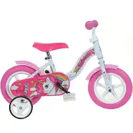 Bicicletă pentru copii Dino bikes unicorn roz-alb, mărimea 10.