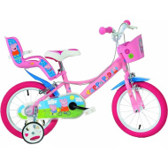 Bicicletă pentru copii Peppa Pig, roz, mărime 16 - bicicletă Dino Bikes
