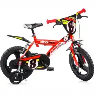 Bicicletă pentru copii Pro roșie, mărimea 14 - bicicletă Dino Bikes