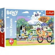 Bluey bicicletează puzzle de 60 de piese - Trefl