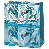 Cardex: Sac de cadou gigantic, dimensiuni 40x20x55cm, cu inscripția "Cu Dragoste Albastră!"