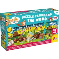 Carotina baby: Puzzle panoramic al pădurii, 24 piese - Lisciani