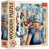 Catherine Abel: Vară în oraș puzzle din lemn de 200 de piese - Trefl