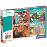 Clasice Disney 4 în 1 puzzle Supercolor - Clementoni