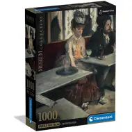 Colecția Muzeului: Edgar Degas - La o cafenea puzzle de 1000 de piese cu poster - Clementoni