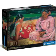 Colecția Muzeului: Gauguin - Femei din Tahiti pe plajă puzzle de 1000 de piese cu poster - Clementoni