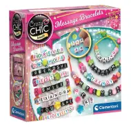 Crazy Chic: Set pentru crearea brățărilor cu mesaje - Clementoni