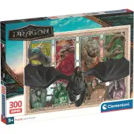 Cum să-ți dresezi dragonul - Dragoni și eroi, puzzle de 300 de piese - Clementoni