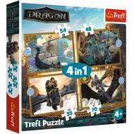 Cum să-ți dresezi dragonul 4 în 1 puzzle - Trefl