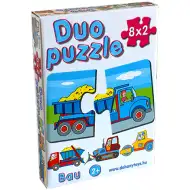 DUO Puzzle cu masini agricole - D- Toys
