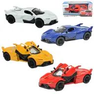 Die-Cast: Mașină sport de lux din metal cu uși deschise, în diferite variante 12cm 1db