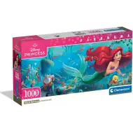 Disney+ - Mica sirenă puzzle panoramic de 1000 de piese cu poster - Clementoni