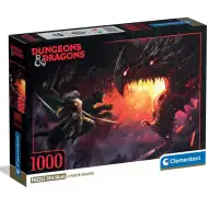 Dungeons &amp; Dragons – Lupta Dragonilor puzzle de 1000 de piese cu poster - Clementoni