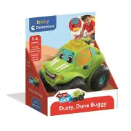 Dusty, buggy pentru copii cu mecanism de tragere înapoi, sunet și lumină - Clementoni