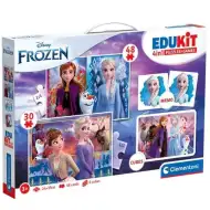 Edukit: Frozen 4 în 1 colecție de jocuri - Clementoni