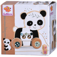 Eichhorn: Jucărie de tras din lemn cu panda care se rostogolește - Simba Toys