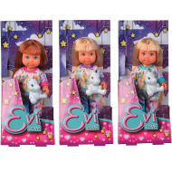 Evi Love: Păpușa Evi în pijama cu un unicorn, în mai multe variante - Simba Toys