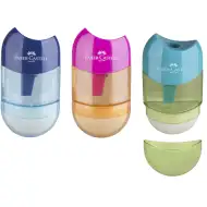 Faber-Castell: Culori la modă, ascuțitoare cu gumă de șters, în diferite variante, 1 buc.