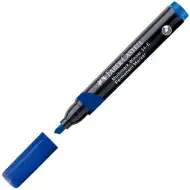 Faber-Castell: Marker permanent albastru pe bază de alcool cu vârf tăiat