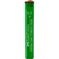 Faber-Castell: Mină de fier, set de 12 bucăți, 0,5 mm, B