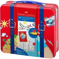 Faber Castell: Set de carioci Connector, 40 bucăți, în valiză mică