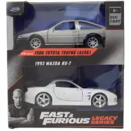 Fast &amp; Furious: Pachet de modele auto 1986 Toyota Trueno AE86 și 1993 Mazda RX-7 1/32 - Jada Toys