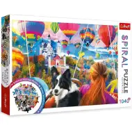 Festivalul de baloane cu aer cald puzzle spirală de 1040 de piese - Trefl