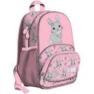 Ghiozdan școlar St.Right Cute Rabbit cu iepuraș, rucsac BP70 32x22x11,5 cm