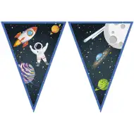 Ghirlandă de steaguri pentru petrecere spațială 230 cm